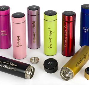 Garrafa Térmica Inox Personalizada Led Digital 500ml