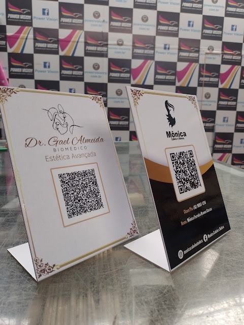 Placa de Balcão Personalizada – Display de Mesa para PIX, Cardápio ou Logo - Imagem 7