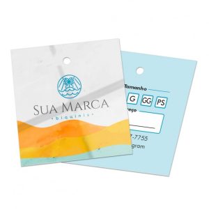 Tags Padrão com Furo – Couchê 250g Verniz UV Total Frente