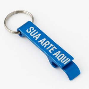 Chaveiro Abridor Personalizado em Alumínio com Gravação a Laser