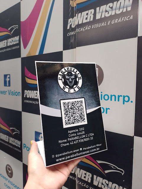 Placa de Balcão Personalizada – Display de Mesa para PIX, Cardápio ou Logo - Imagem 3