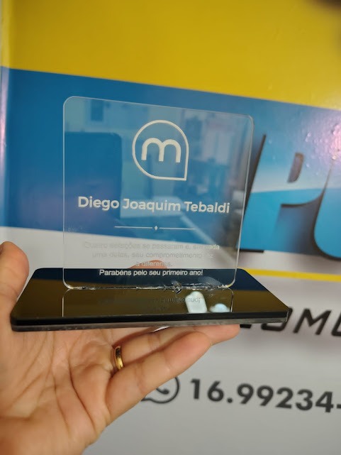 Troféus Personalizados em Acrílico – 20×15 cm – Corte a Laser - Imagem 4