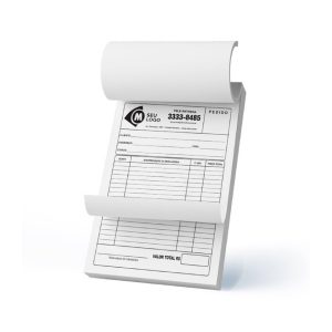 Bloco de Recibo  Pedido  Orçamento Personalizado – 50 folhas